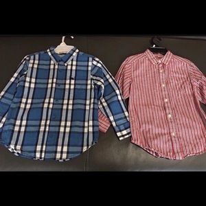 Vintage Boys 2 Dress Shirts Sz S
